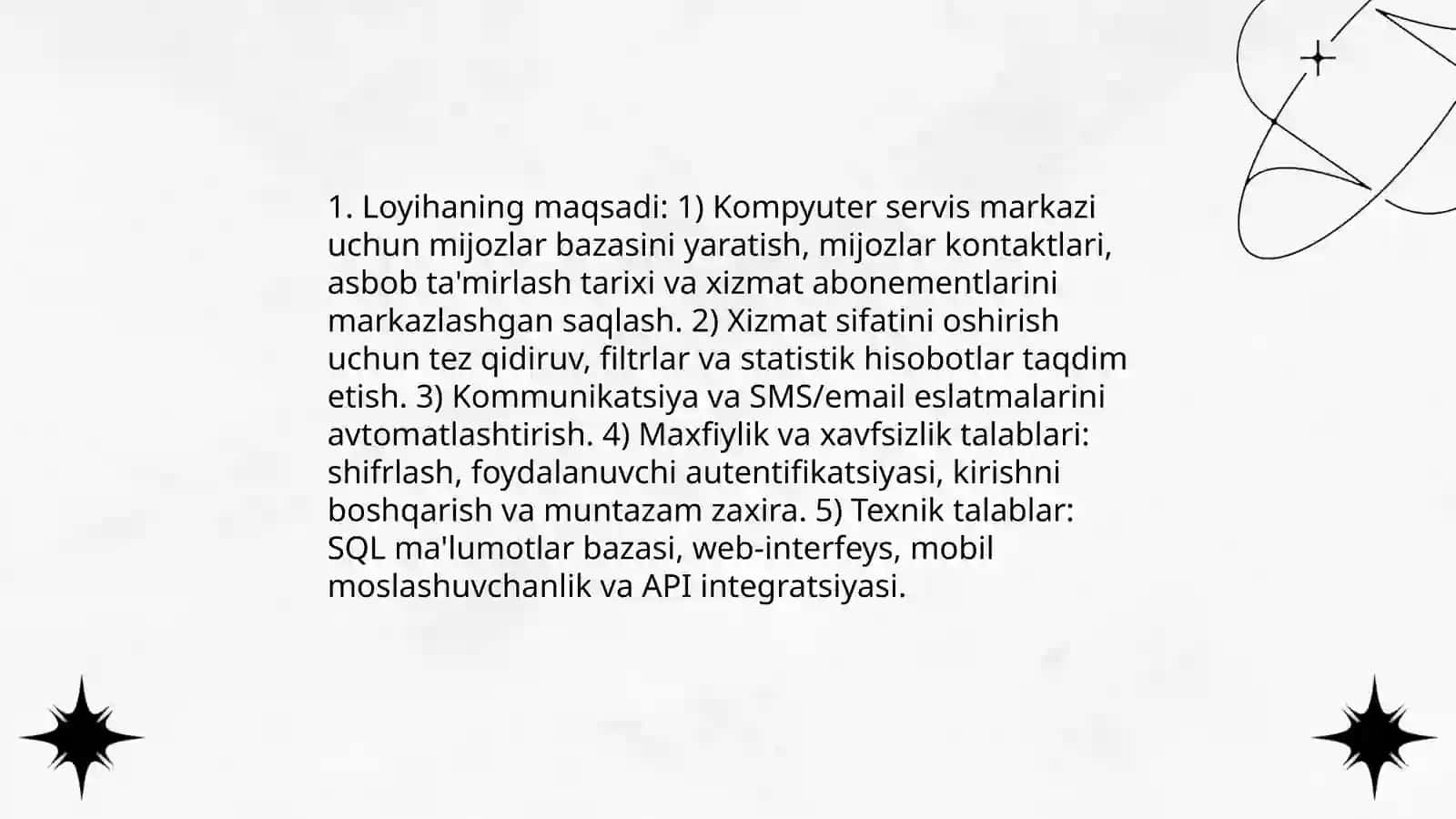 Kompyuter servis markazi mijozlari bazasini yaratish 3