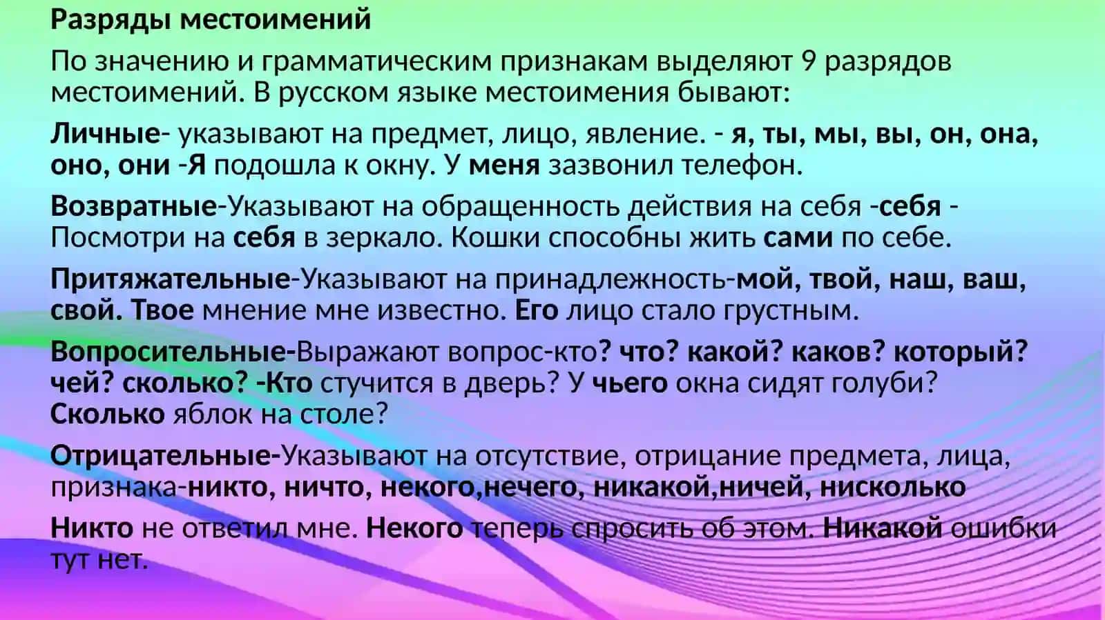 Грамматическая тема: Местоимение.Лексическая тема: Роль и значение медиа в жизни современного ребенка 3