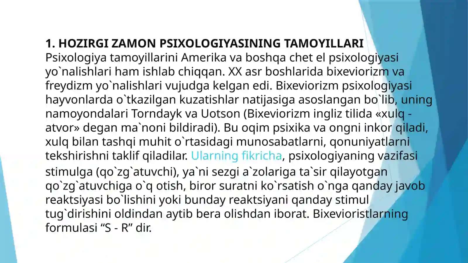 Hozirgi zamon psixoanalitikasi bolalarni tarbiyalashva rivojlanishi haqida referat 3