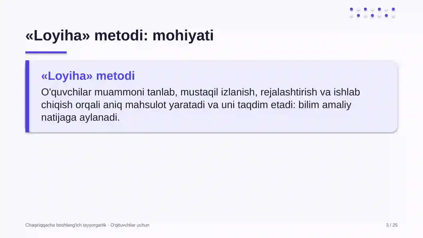 chaqiriqqacha boshlang'ich tayyorgarlik darslarida loyiha metodidan foydalanish 7148 3