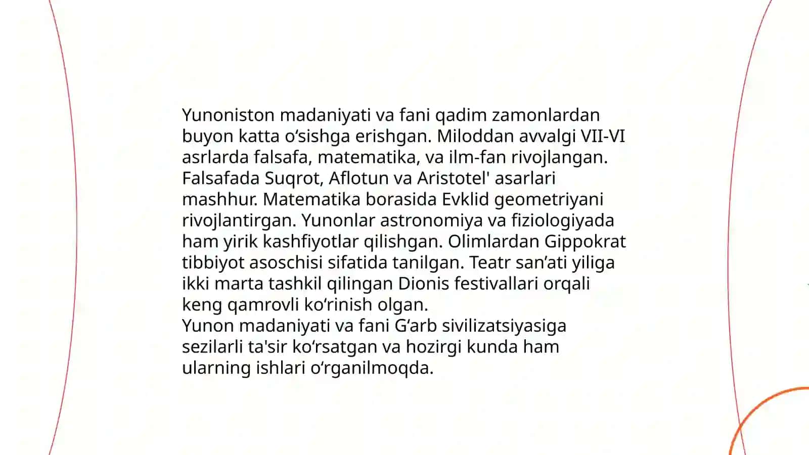 Yunoniston madaniyati va fani 3