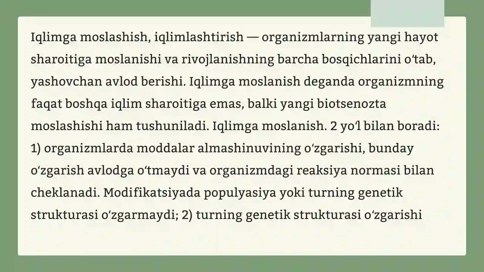 OʻZBEKISTONDA IQLIMLASHTIRILGAN TURLAR VA ULARNING AHAMIYATI 3
