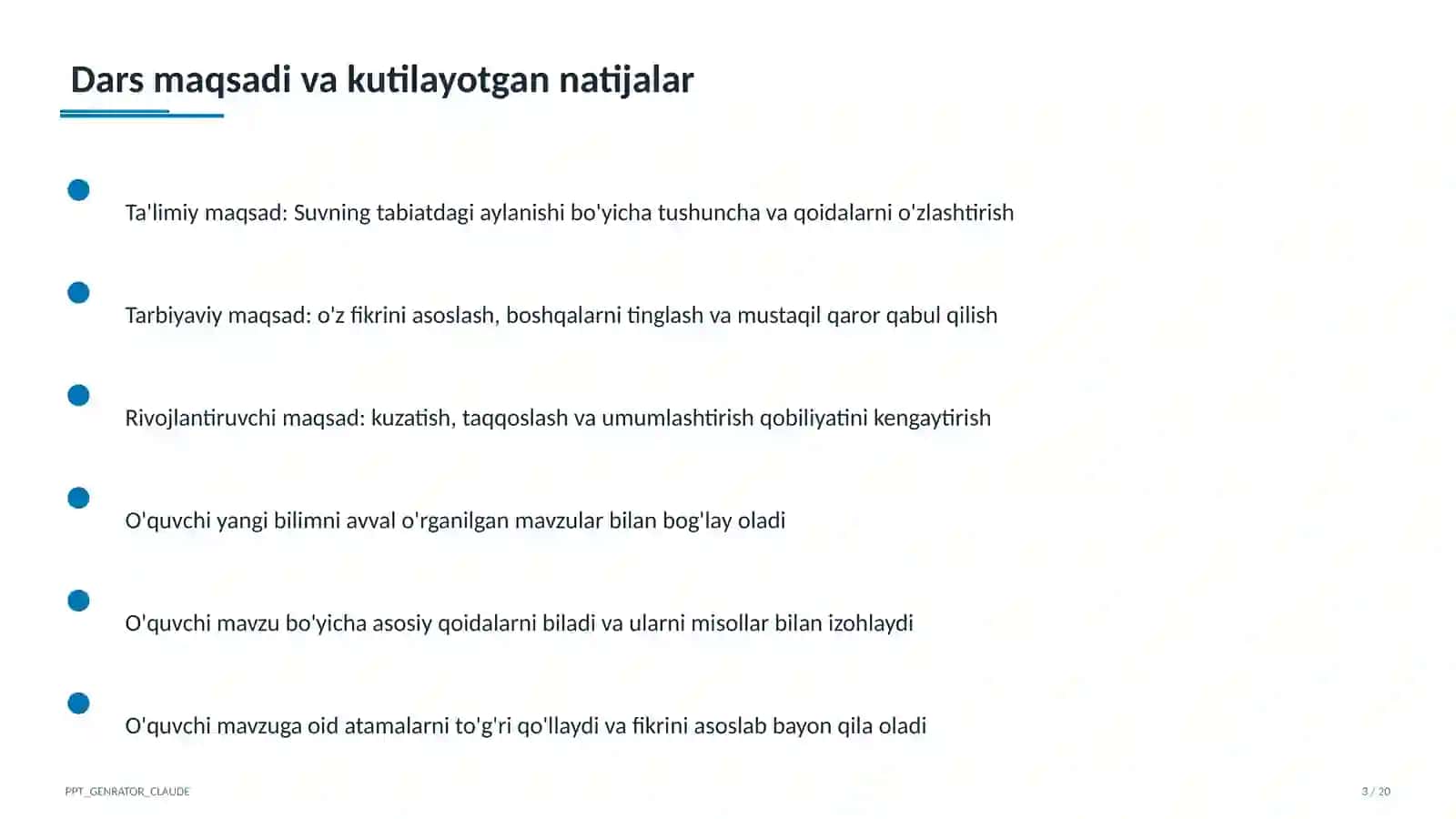 Suvning tabiatdagi aylanishi (2-sinf) 3