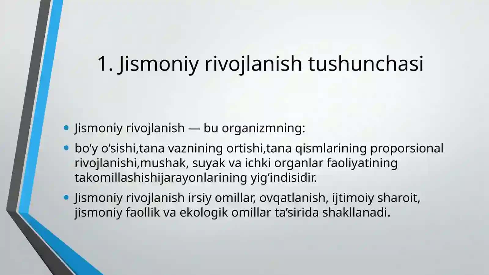 Bolalar va o'smirning jismoniy rivojlanishini tekshirish usullari 3