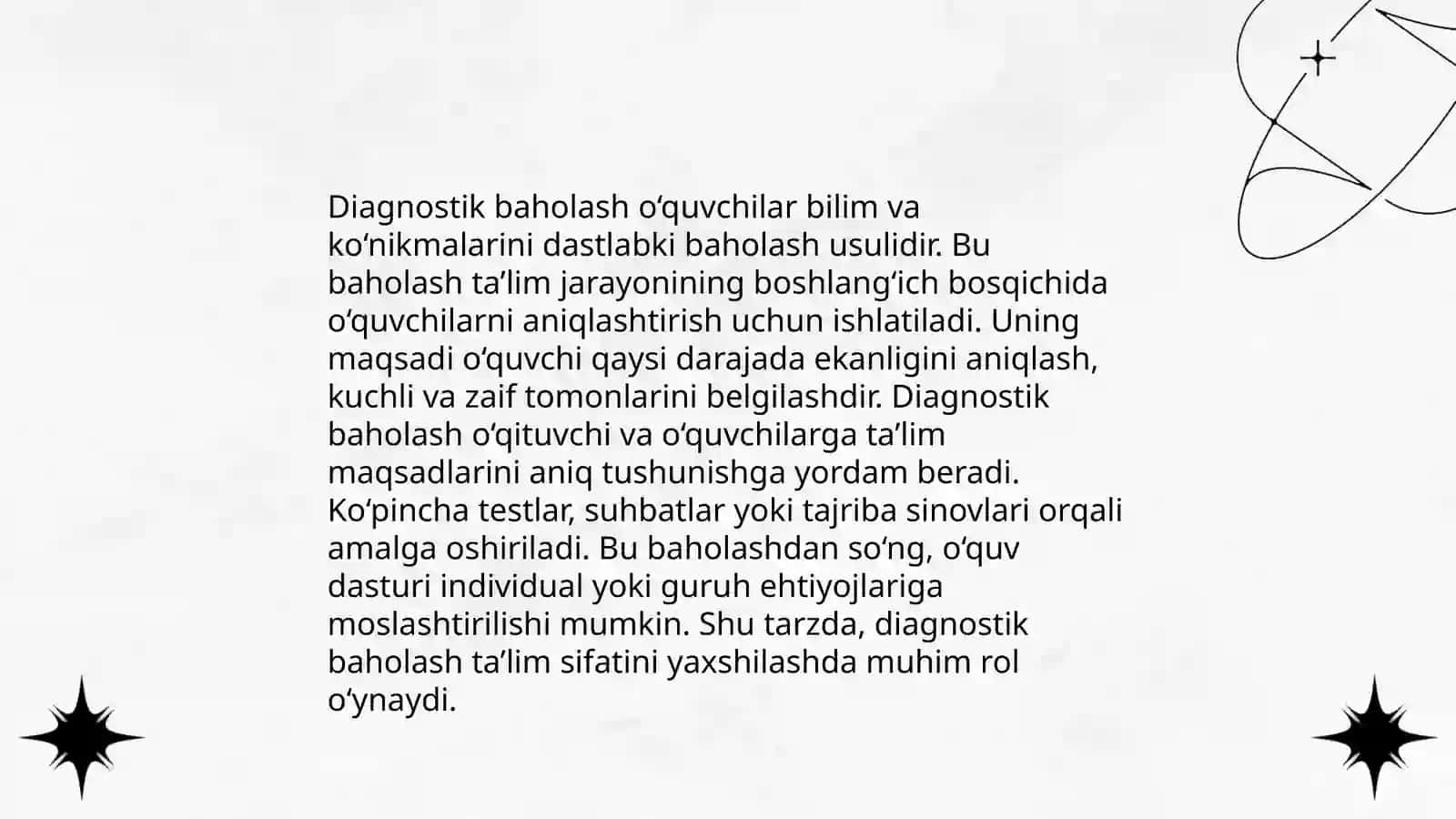 Diagnostik baholashning mohiyati 3