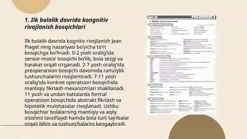 Ilk bolalik davrida kongnitiv jarayonlar va nutqning rivojlanishi 3