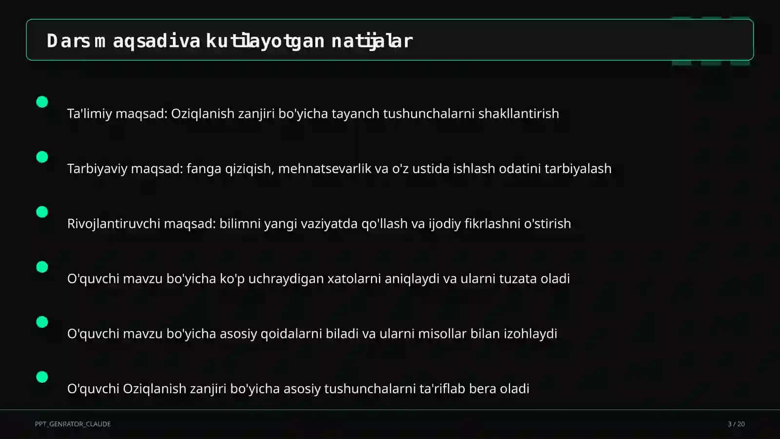 Oziqlanish zanjiri (3-sinf) 3