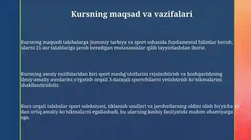 Jismoniy tarbiya va sport ta’limini loyihalashtirish va boshqarish 3