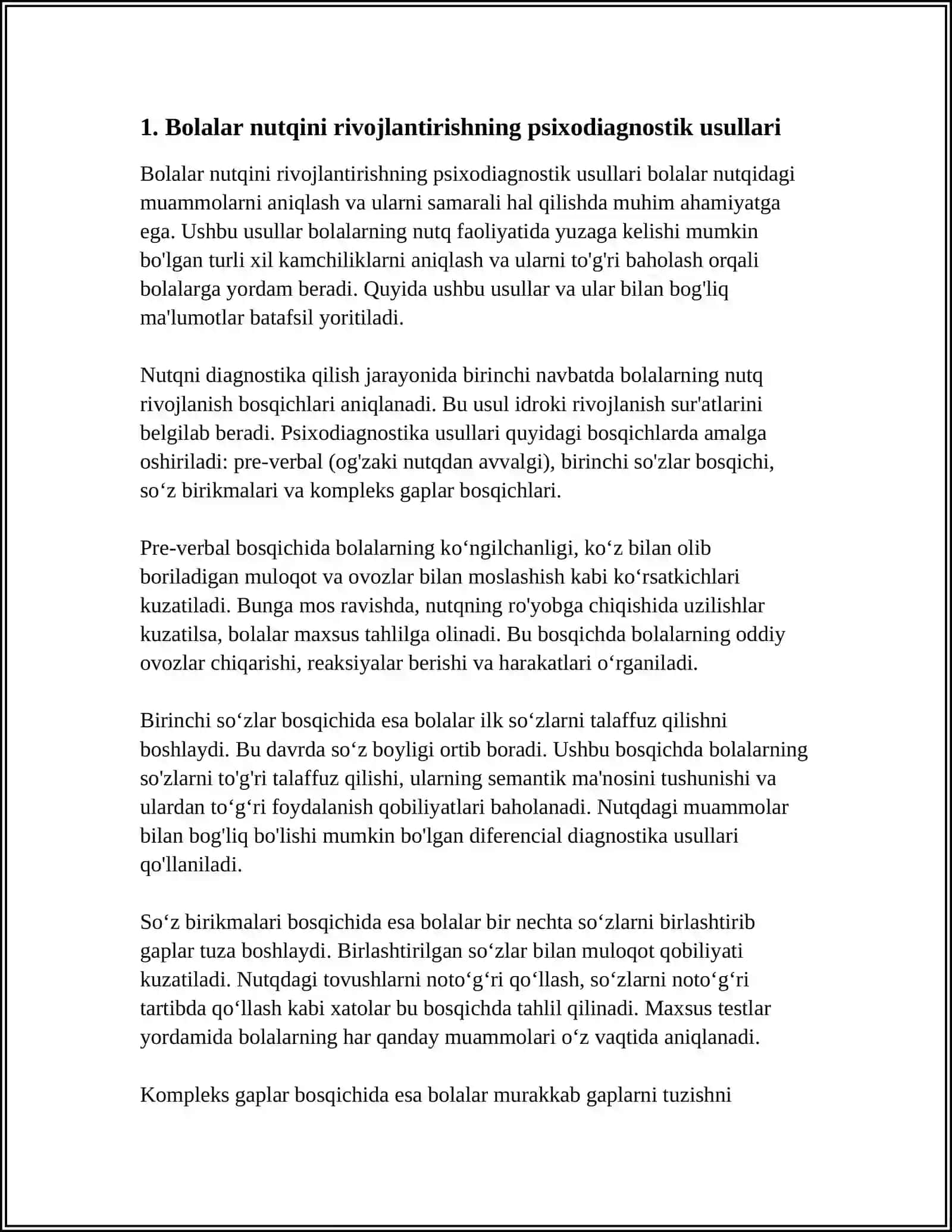 BOLADA NUTQNI RIVOJLANTIRISHNI PSIXODIAGNOSTIK IMKONIYATLARI 3