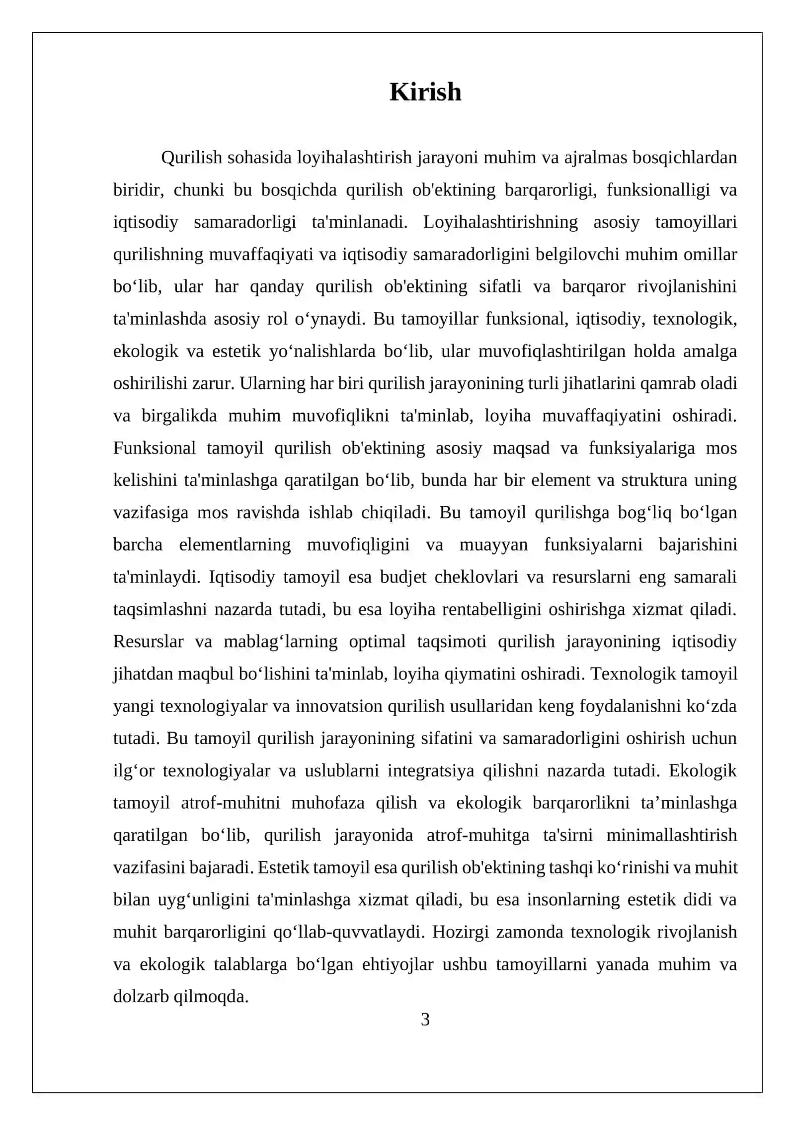 Qurilish asosiy tamoyillari 3