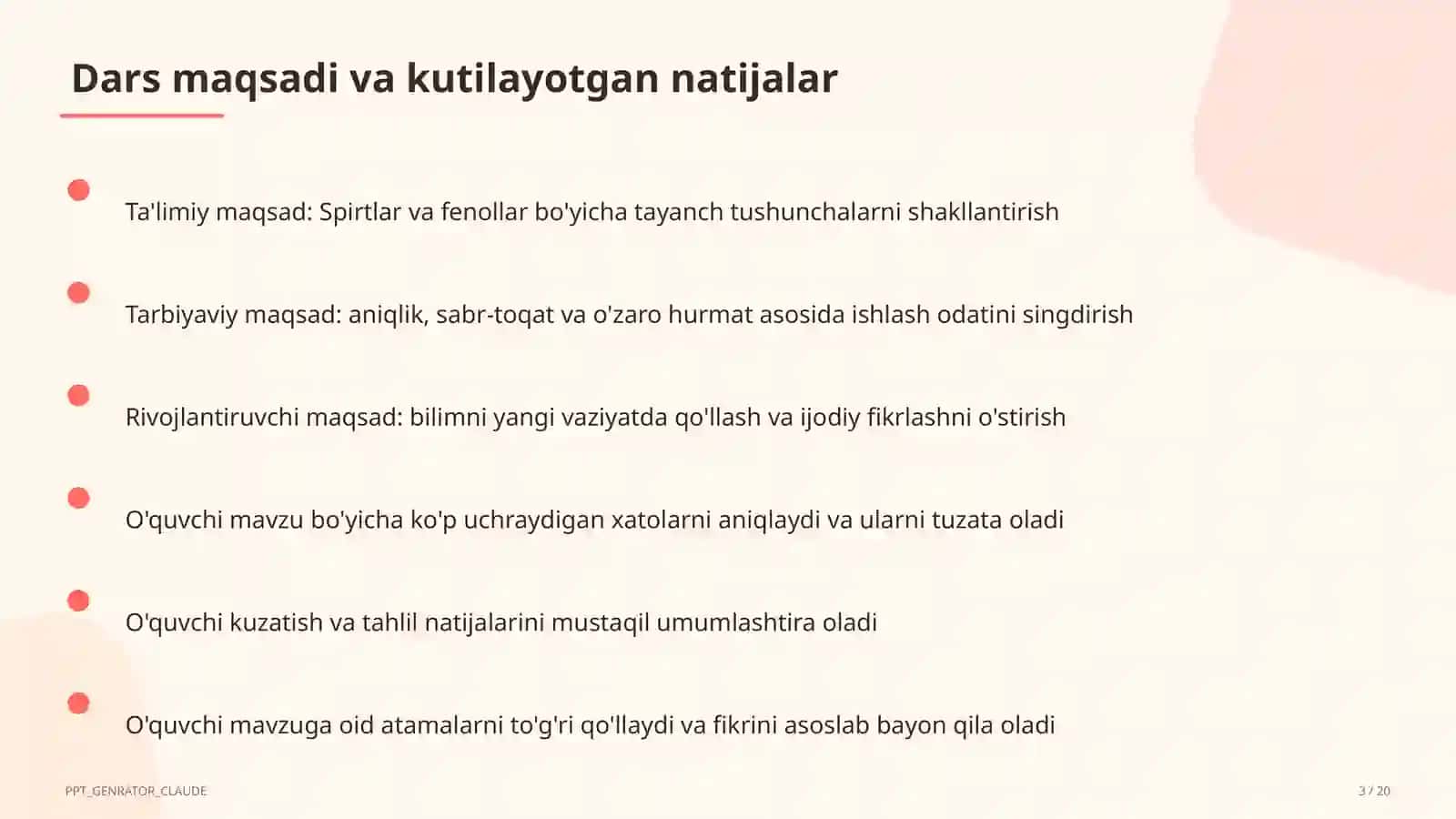Spirtlar va fenollar (10-sinf) 3
