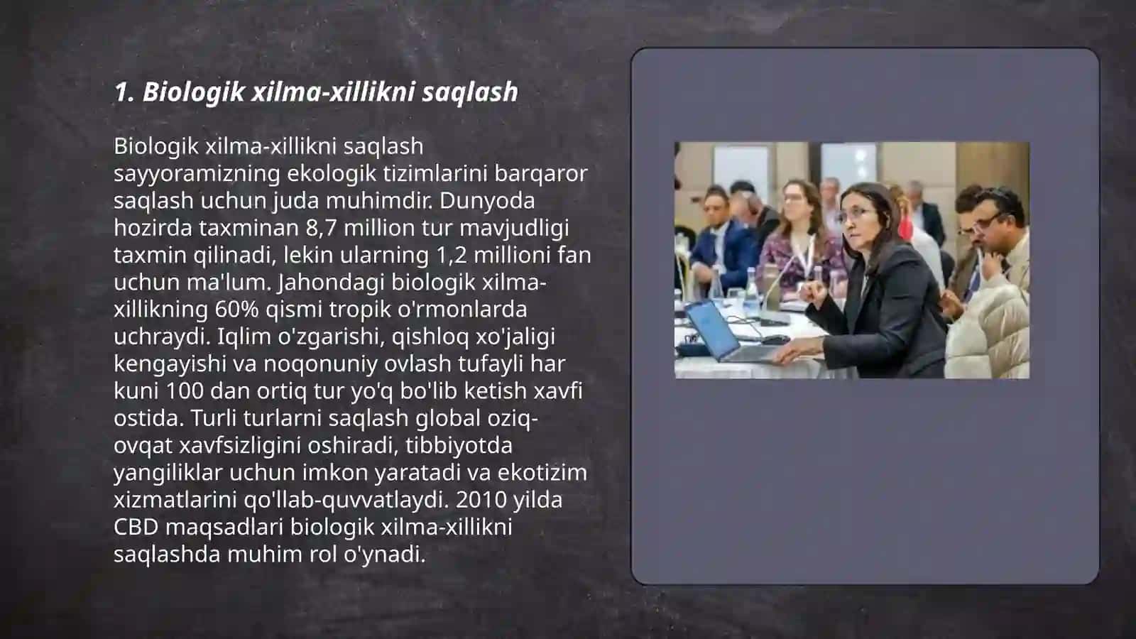 O‘zbekiston BMTning biologik xilma-xillik global dasturi (12 aprel 2022 y) 3