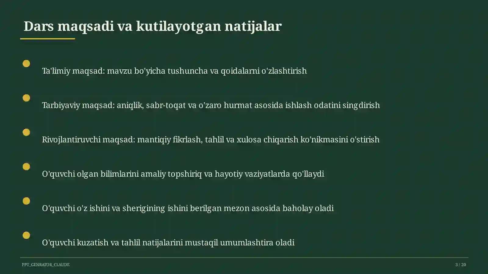 Zamonaviy dars ishlanmasini tuzish 3