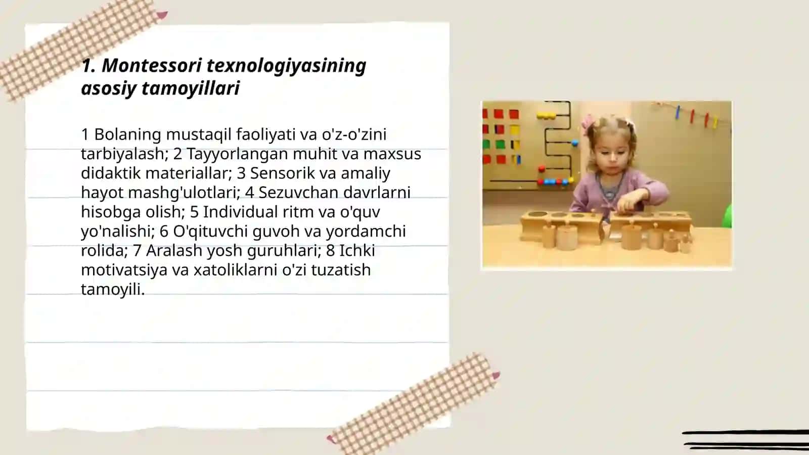 Markazlarda Montessori texnologiyasi 3