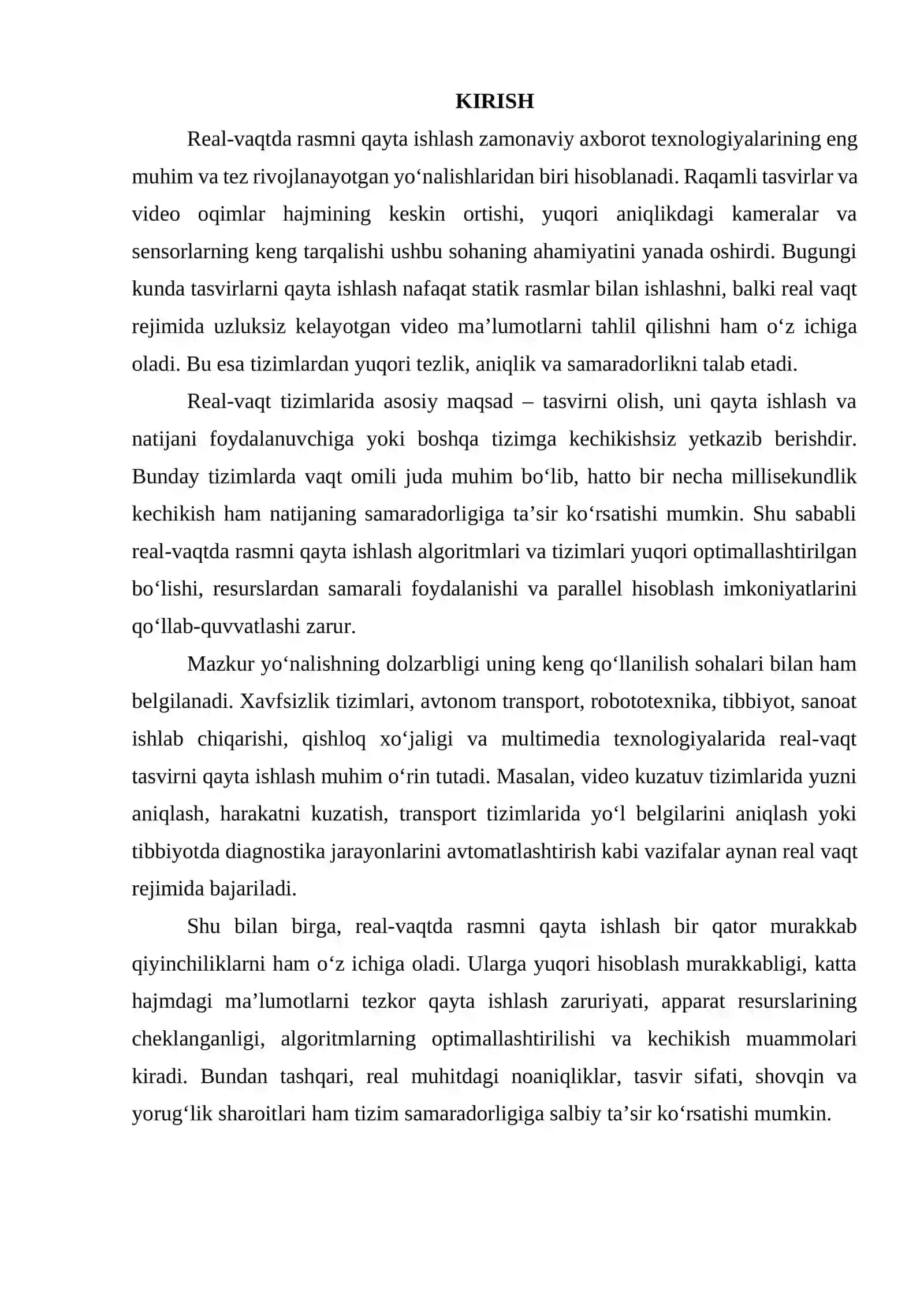 Real-vaqtda rasmni qayta ishlash. Qiyinchiliklar va qo‘llanmalar 3