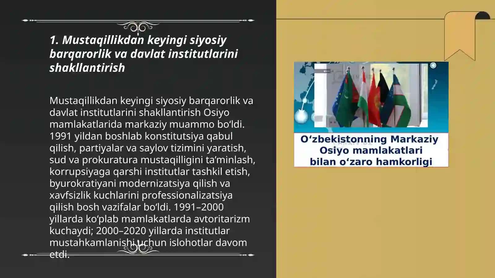 Osiyo mamlakatlarida mustaqillik va taraqqiyot muammolari 3