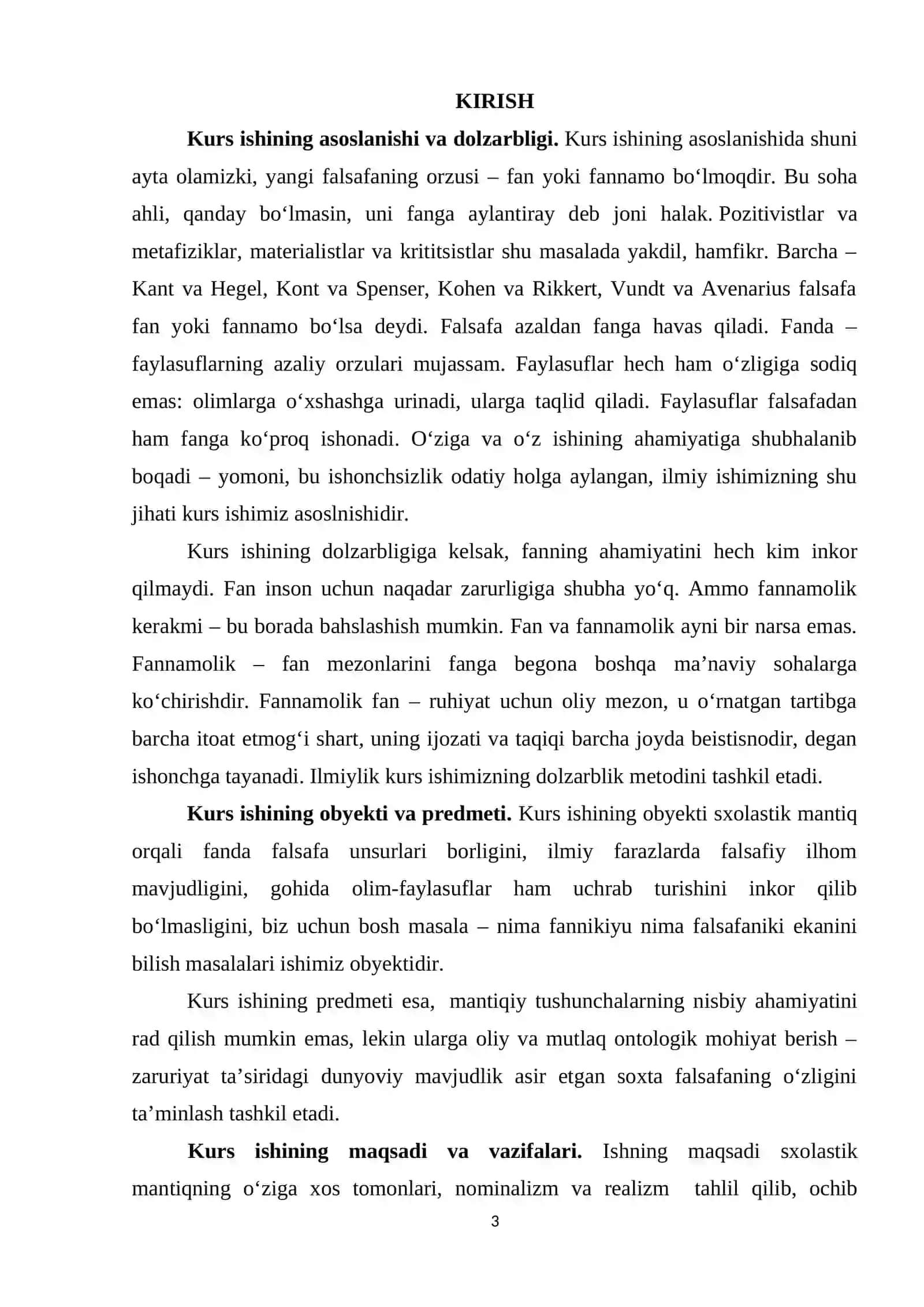 Sxolastik mantiqning o‘ziga xos tomonlari. Nominalizm va realizm 3
