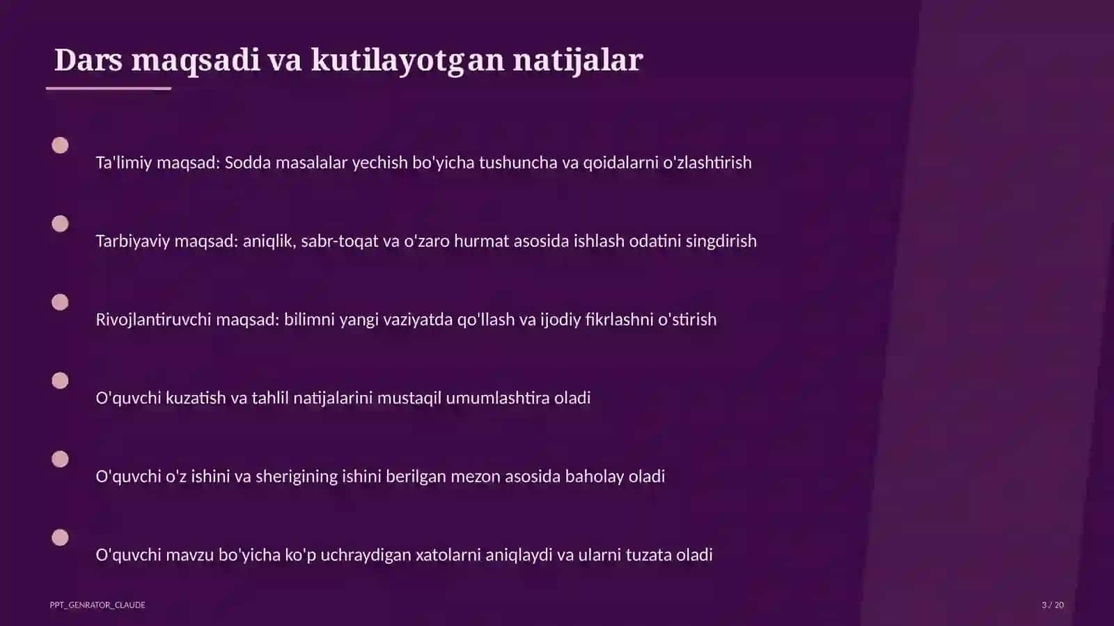 Sodda masalalar yechish (1-sinf) 3