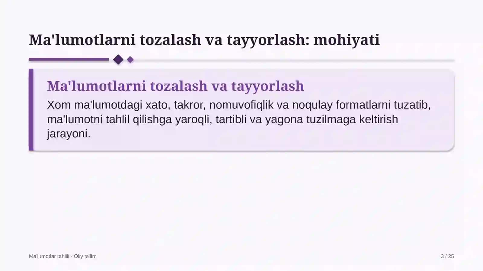 temir yo'l qurilishida ma'lumotlarni tozalash va tayyorlash 2721 3