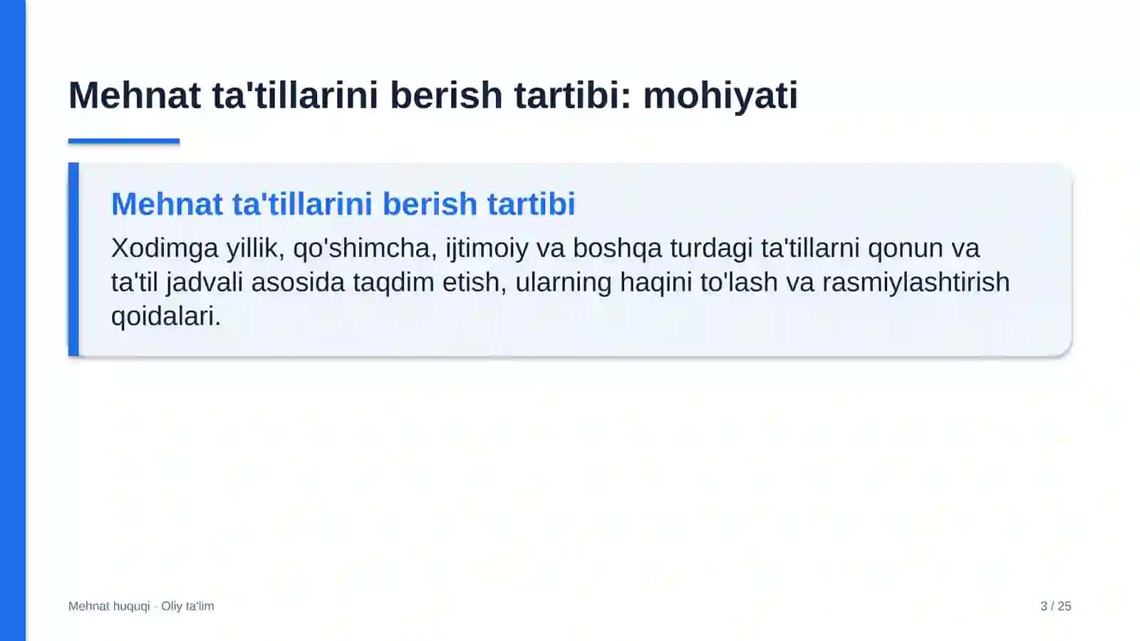 yuqumli kasalliklar shifoxonalarida mehnat ta'tillarini berish tartibi 7983 3