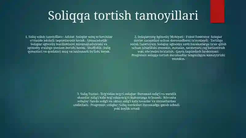 Soliqlarning Iqtisodiy Mohiyati Va Soliq Yuzini 3