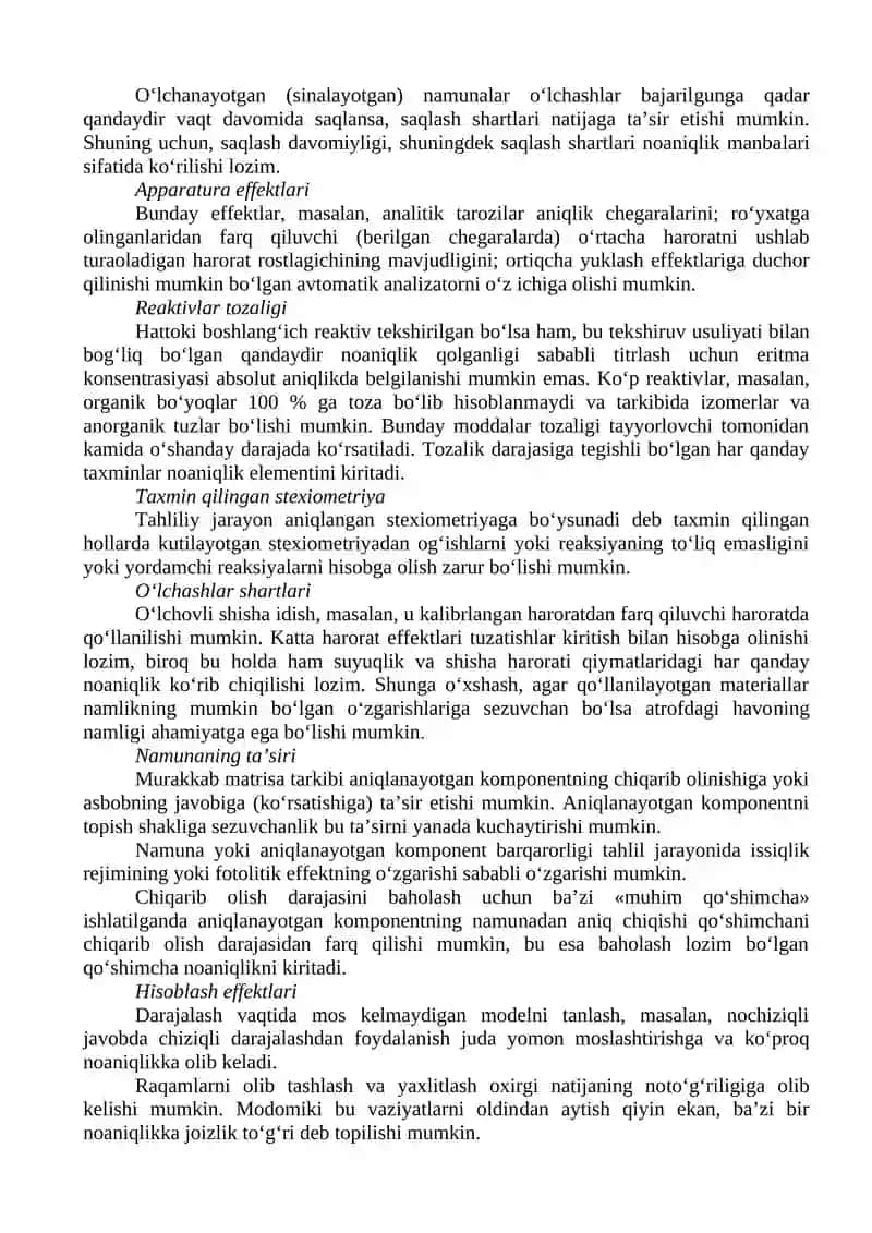 5-AMALIY MASHG`ULOT. O`LCHASH NOANIQLIKLARI BILAN ISHLASH 3