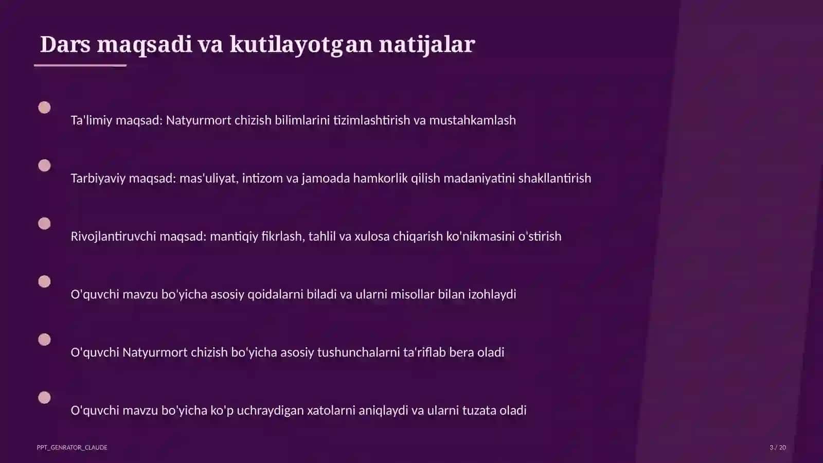 Natyurmort chizish (2-sinf) 3