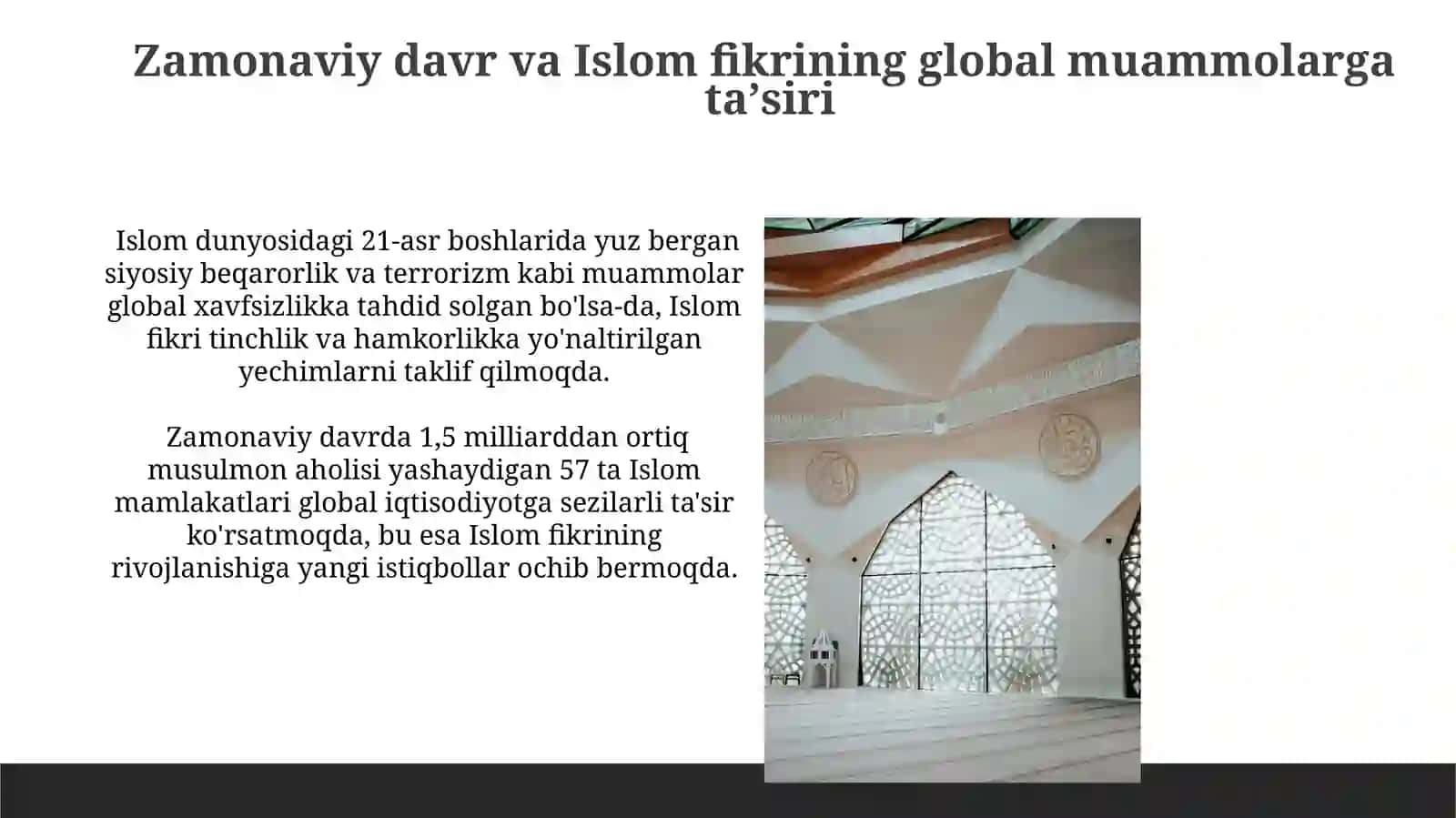 Islom tafakkuri va madaniyatiningshakllanishbosqichlari 3