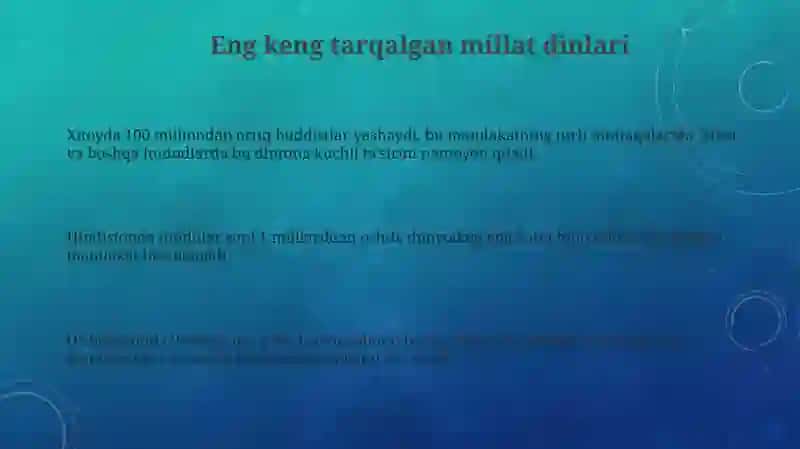 Milliy dinlar 3