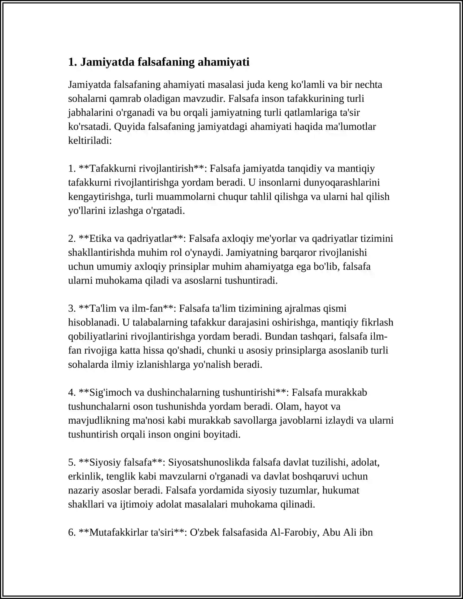 FALSAFANING JAMIYATDAGI O'RNI 3