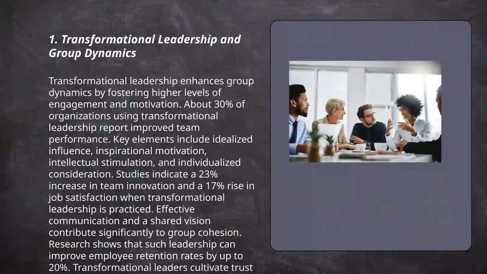 Leadership styles and their impact on group communication 3