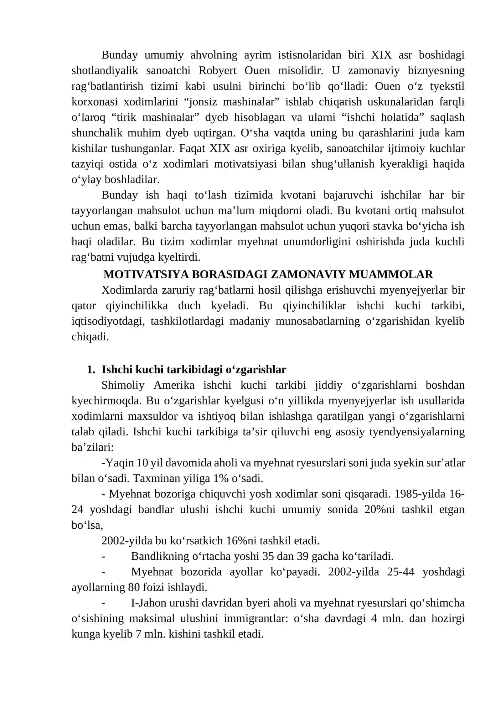 Xodimlarni tizimli ragʻbatlantirish va motivatsiyalash amaliyoti 3