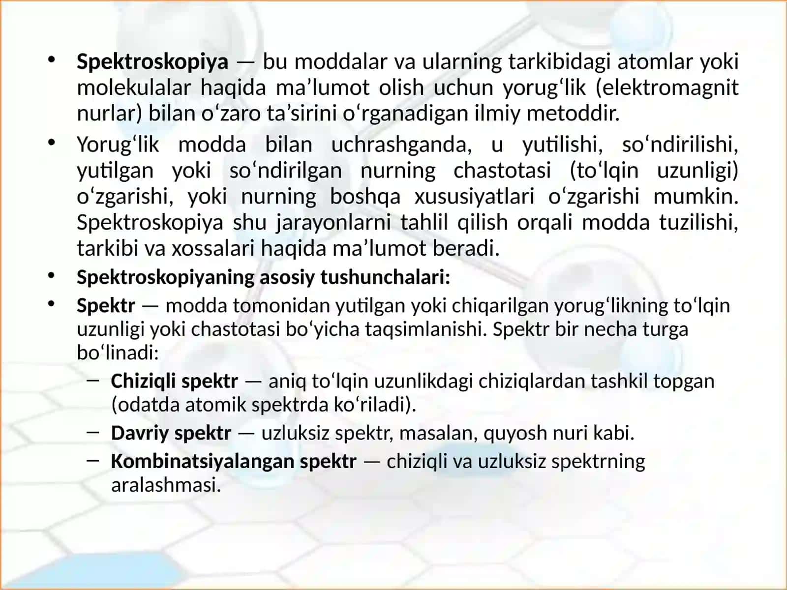 Atomspektroskopiyagakirish(Introduction to Atomic Spectroscopy) 3