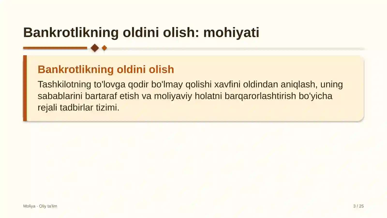 diagnostika markazlarida bankrotlikning oldini olish 3280 3