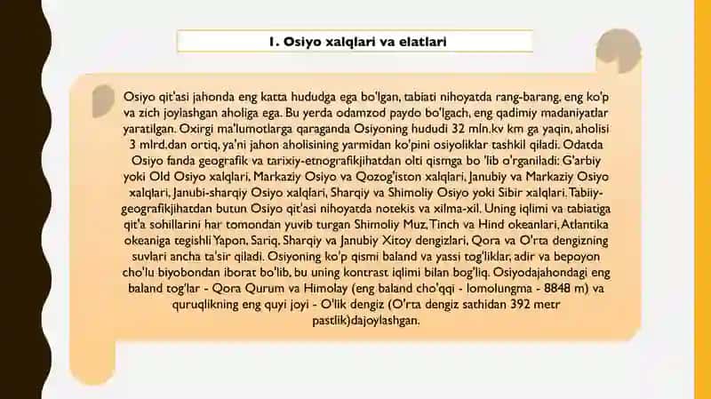 Osiyo xalqlarietnologiyasi 3