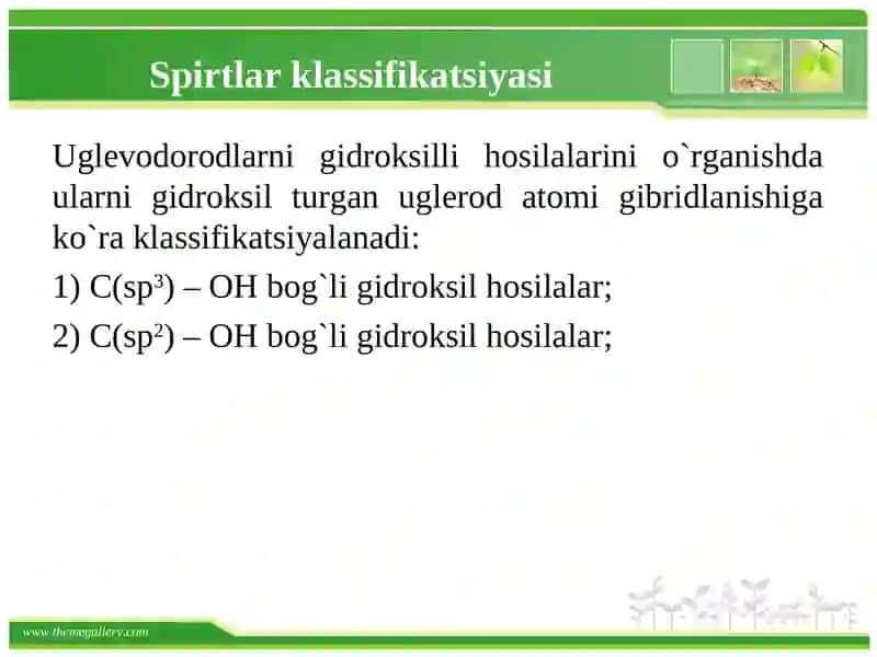 Spirtlar va fenollar 3