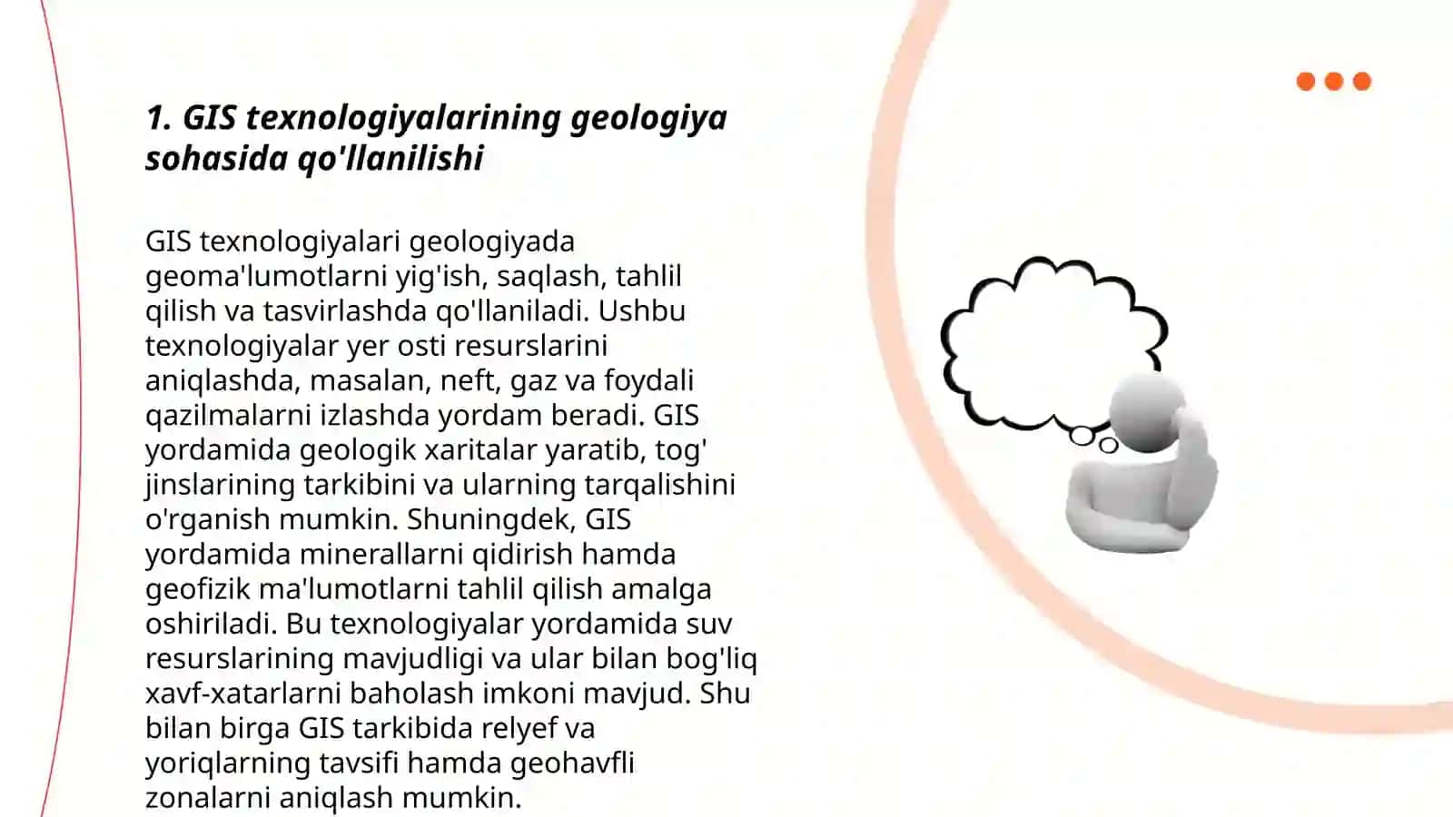 Geologiya va konchilik ishi sohasida ixtiyoriy GIS tizimini qo'llsh muammolari 3