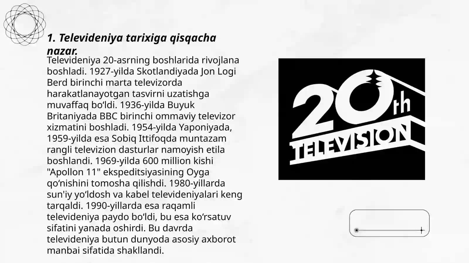 Televideniya tarixiga qisqacha nazar 3