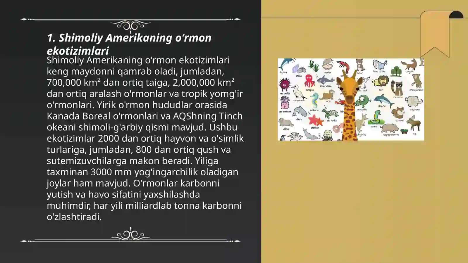Shimoliy Amerikadagi oʻsimliklar va hayvonlar 3