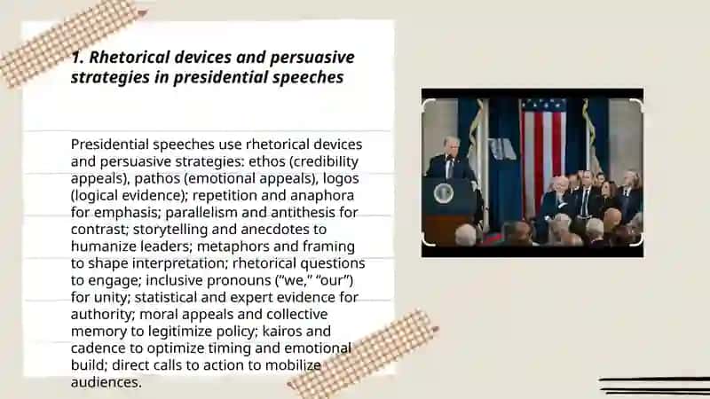 The interpretation of speech of presidents and heads of government 3