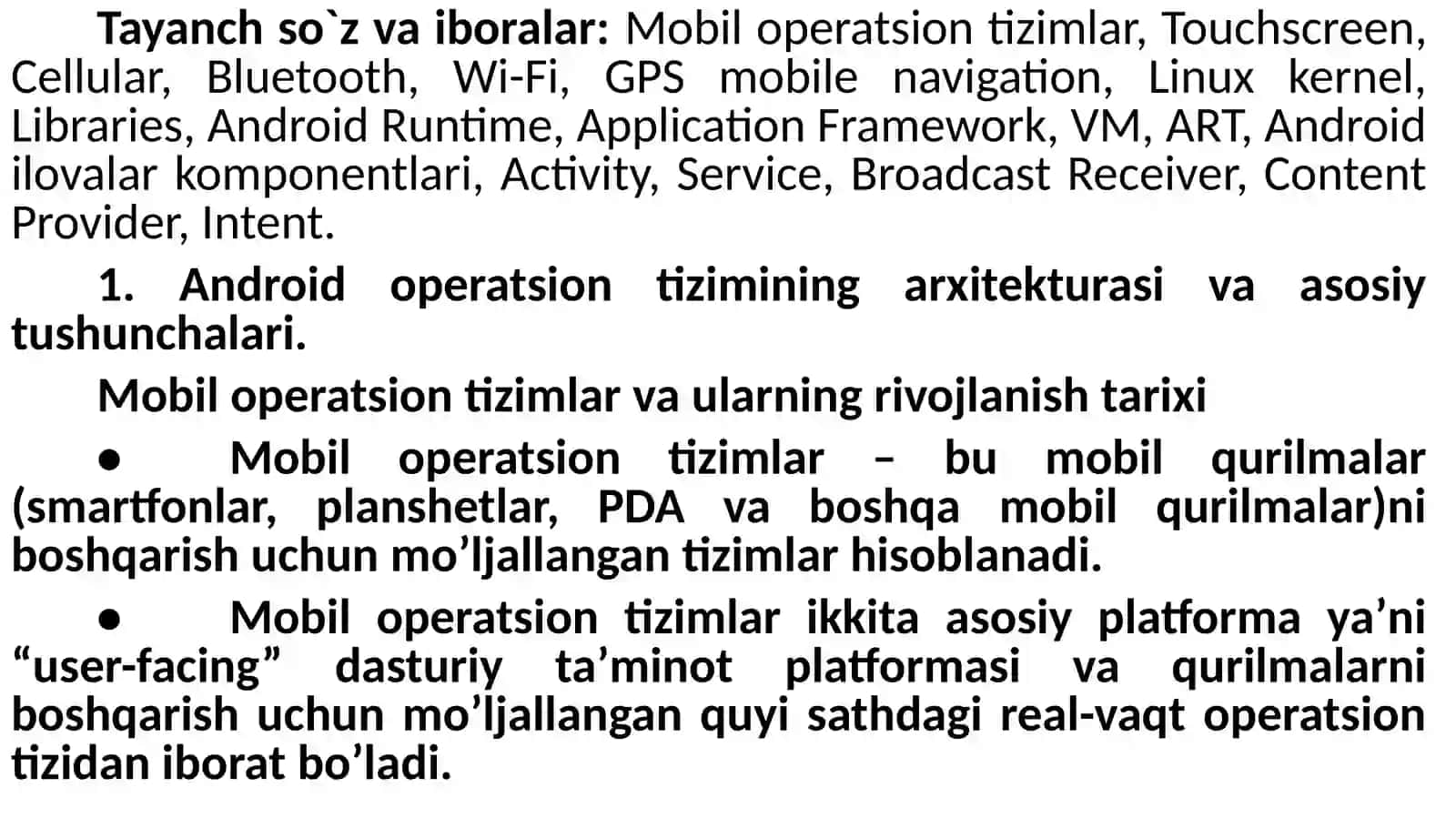 Mobil ilovalarni yaratish 3