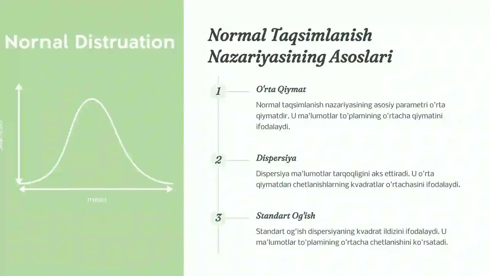 Normal Taqsimlanish Nazariyasi 3
