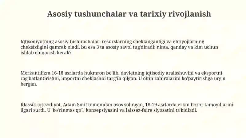 Hozirgi zamon iqtisodiy ta'limotlarning asosiy yo'nalishlari 3