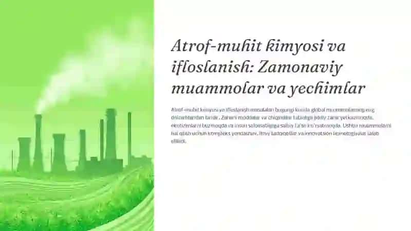 Kimyo va atrof muhit kimyosi 3