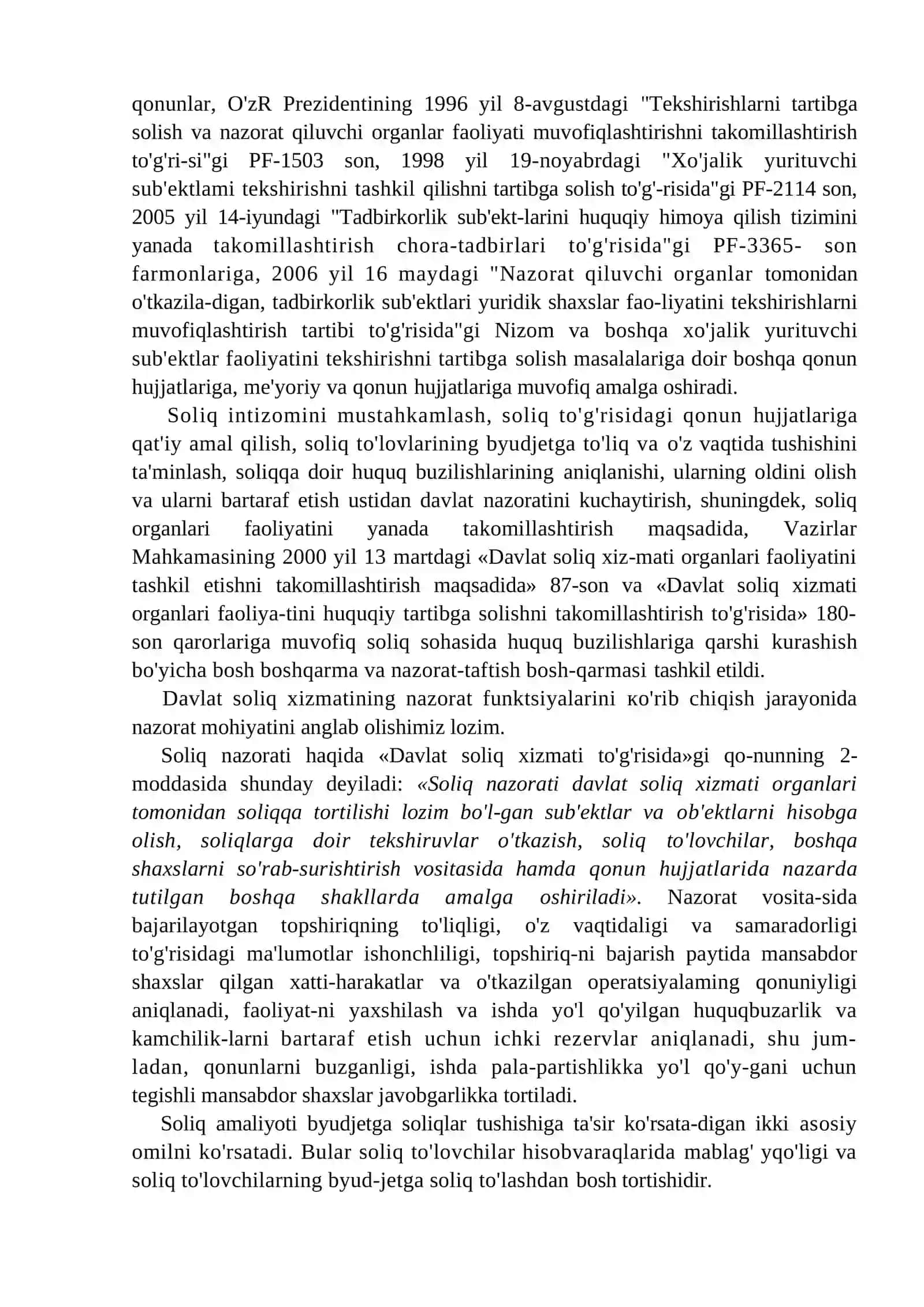 Soliq nazoratining tashkiliy va huquqiy asoslari 3