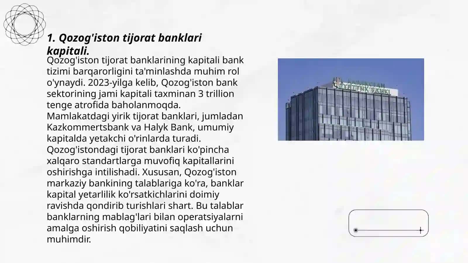 Qozog'iston tijorat banklari kapitali 3