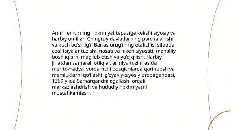 Amir Temur hayoti 3