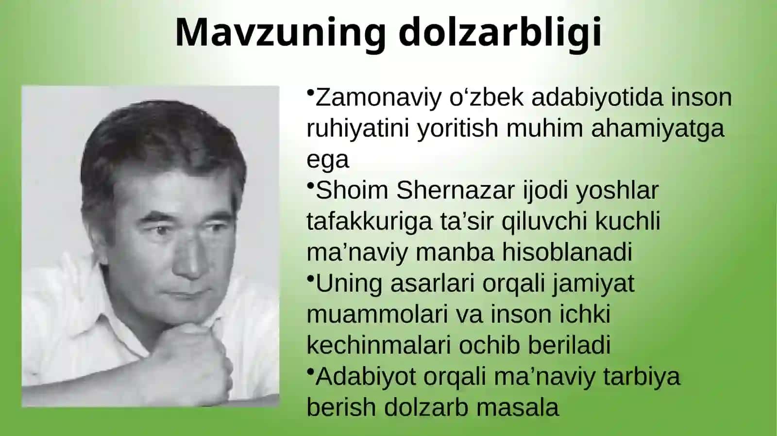 SHOYIM SHERNAZAR IJODI: OBRAZ VA BADIIY TAFAKKUR 3