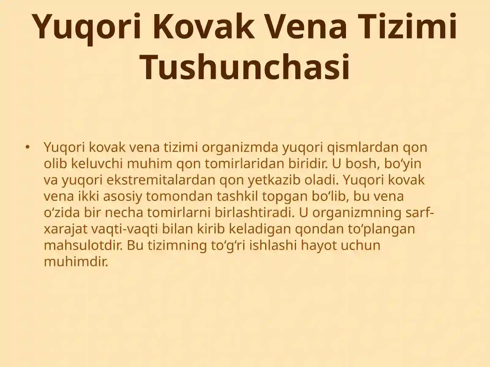 Yuqori Kovak Vena Tizimi va Uning Yoshga Qarab O'zgarishi 3
