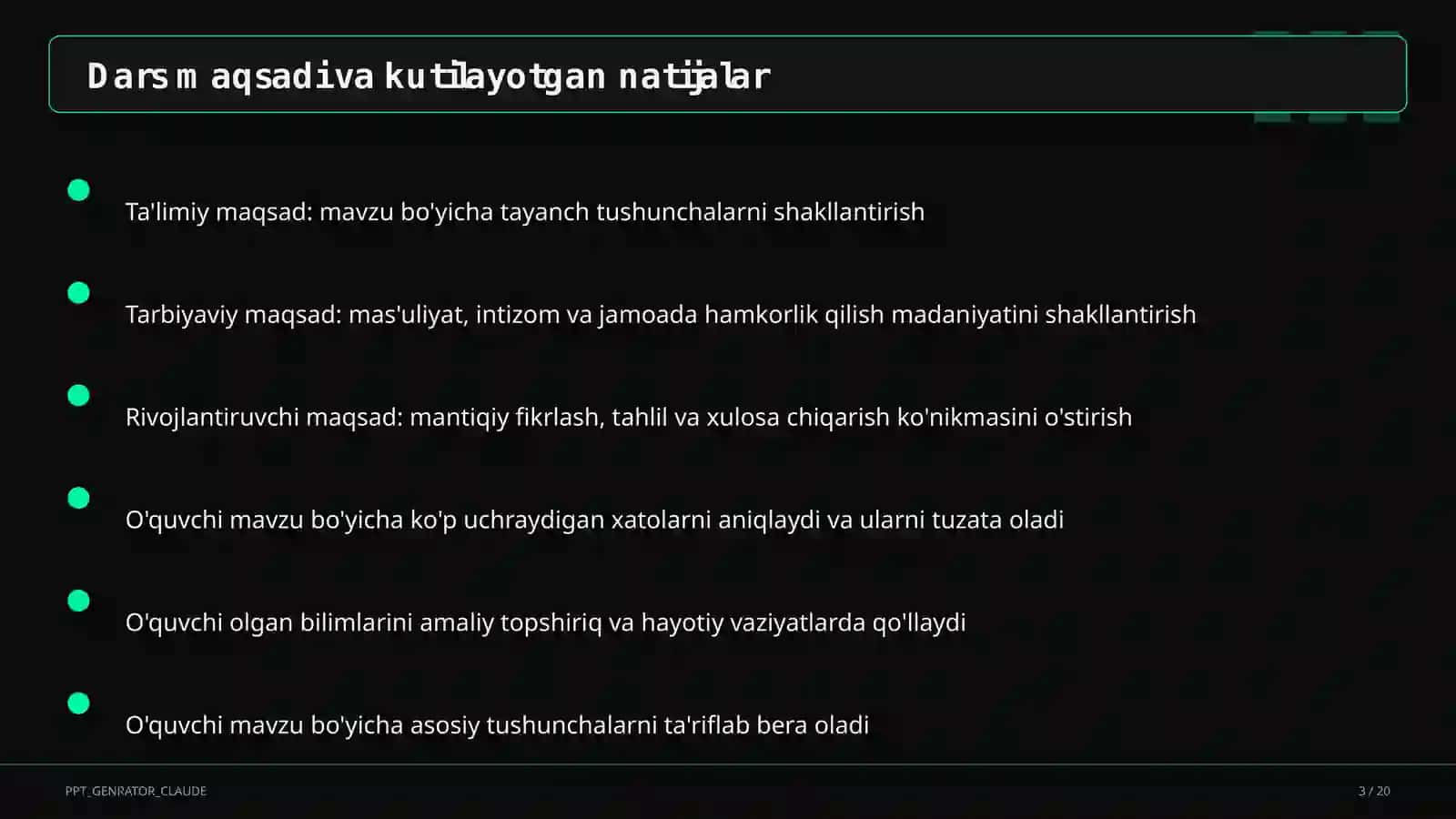 SMART maqsadlar asosida dars maqsadini belgilash 3